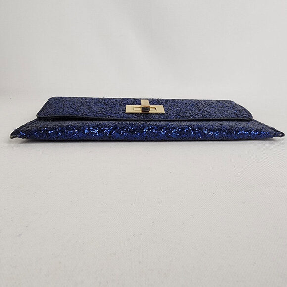 Este Lauder Blue Sparkle Envelope Clutch Purse - Picture 3 of 7